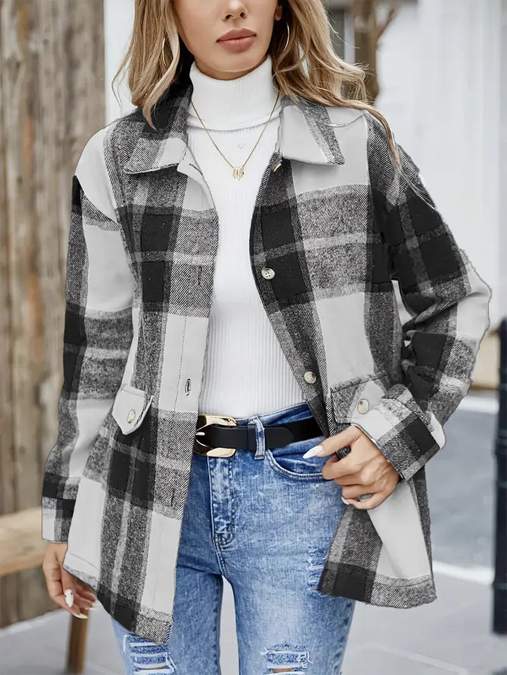 Lune London women's plaid overshirt