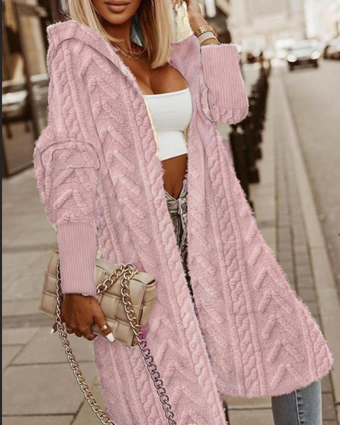 Ladies soft pullover with hood and casual length Lune London