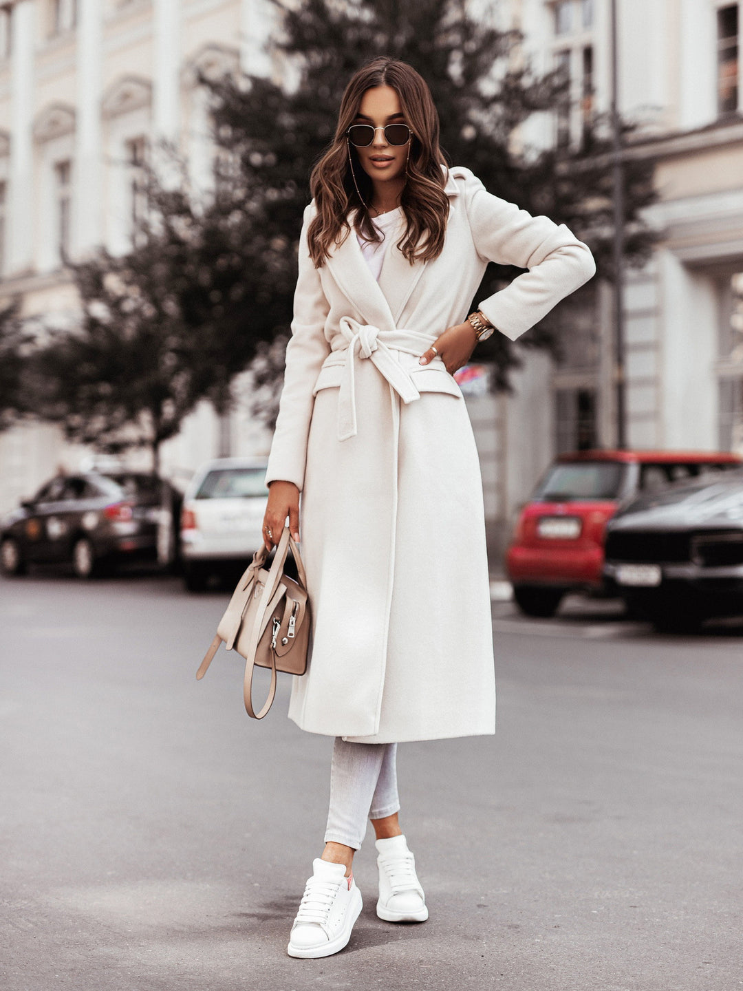 Ladies elegant and comfortable long coat Lune London