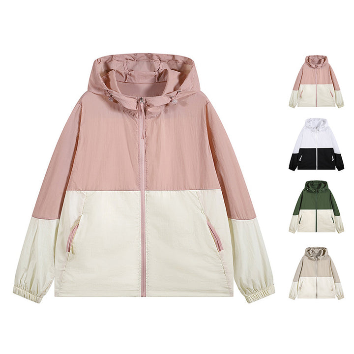Ladies lightweight and water-resistant outdoor jacket with hood Lune London
