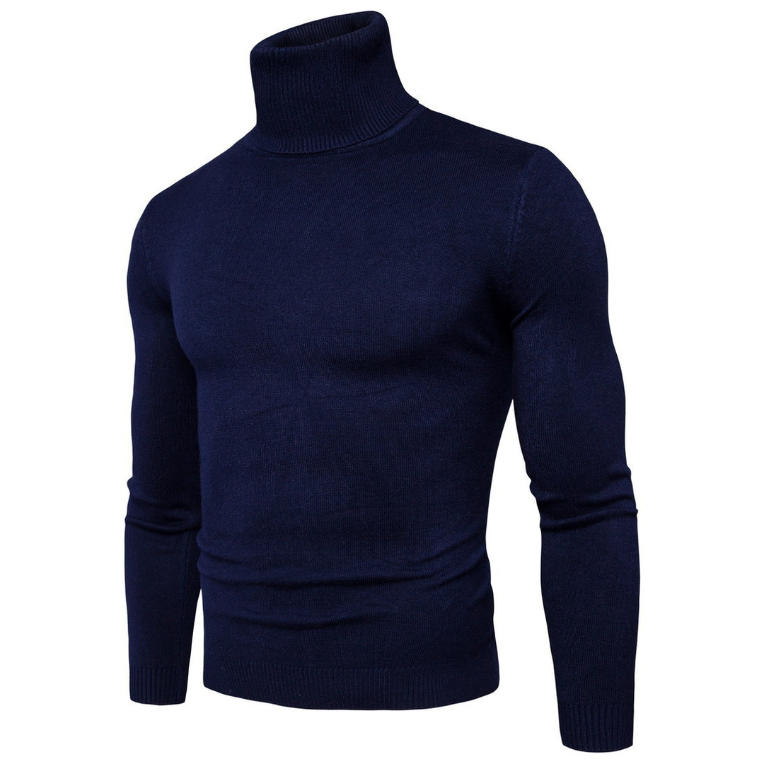 Men's roll neck sweater in fine merino wool Lune London