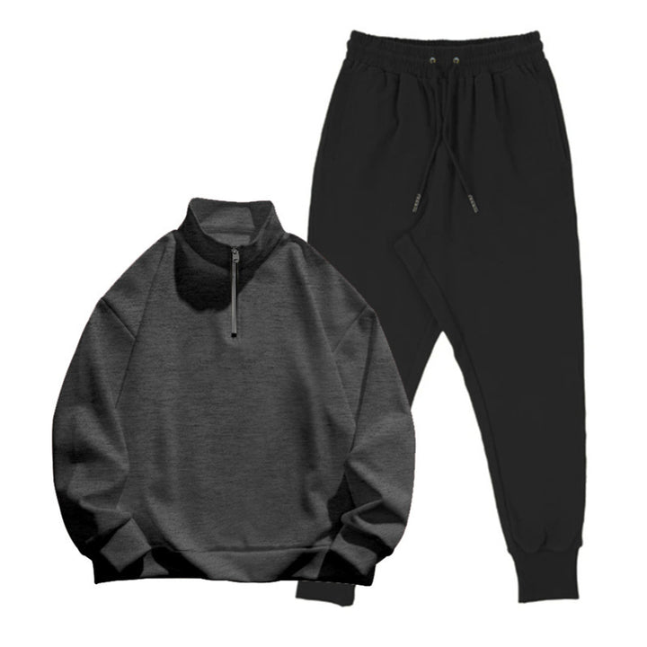 Casual tracksuit for men with practical pockets and modern high collar Lune London