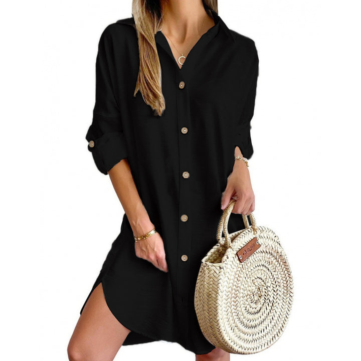 Casual shirt dress for women in lightweight fabric with button closure Lune London