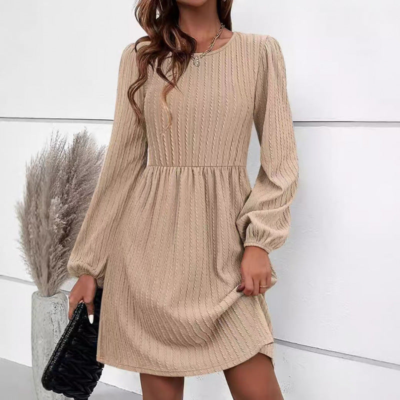 Lune London Long Sleeve Casual Pleated Dress for Women