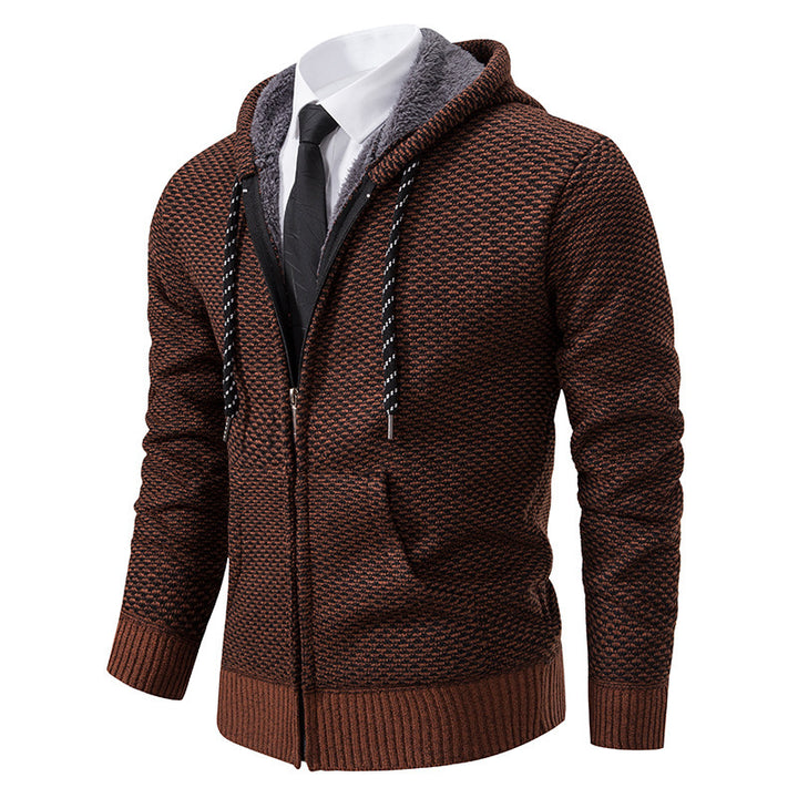 Stylish hooded jacket for men with soft inner lining and elegant accents Lune London