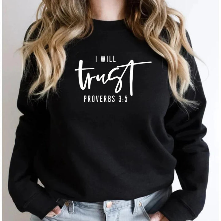 Sweatshirt pour femme avec lettrage motivant et coupe confortable Chic & Stil