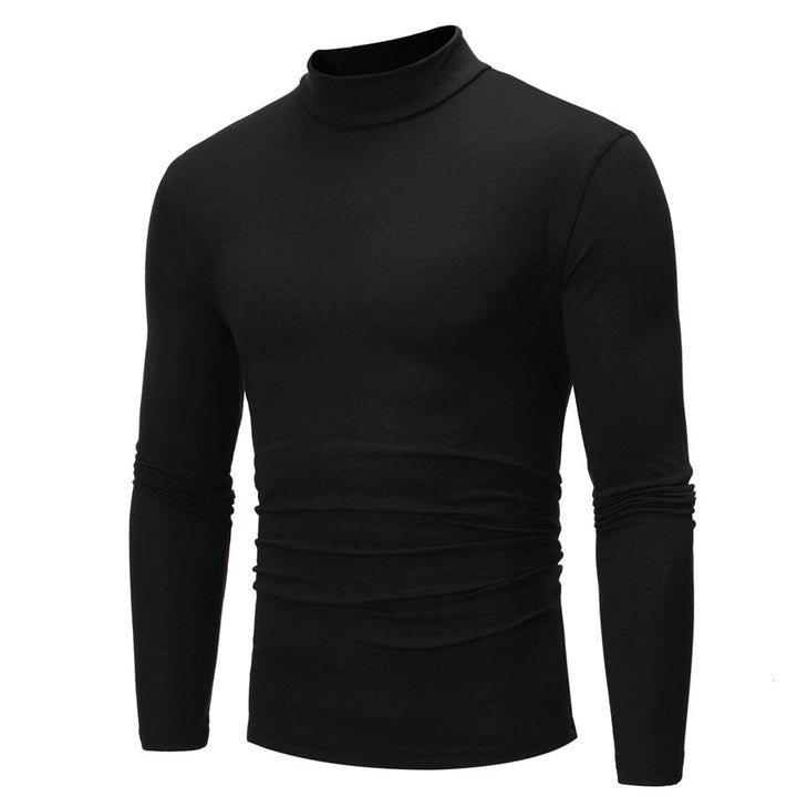 Long sleeve t-shirt for men with high collar and flattering cut Lune London