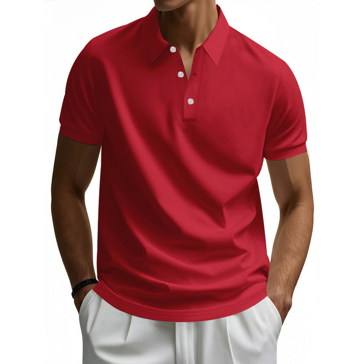 Men's high-quality short sleeve polo with moisture-wicking technology Lune London
