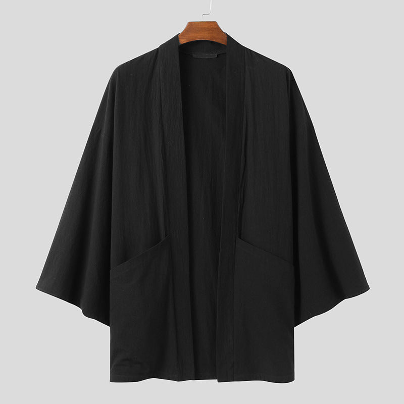 Women's kimono jacket with modern cut and practical pockets Lune London