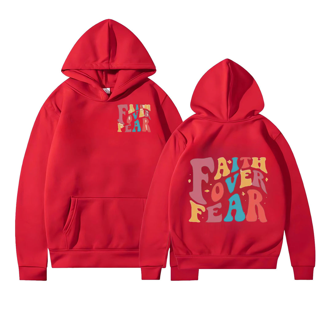Women's Hoodie with Motivational Graphic Details Chic & Stil