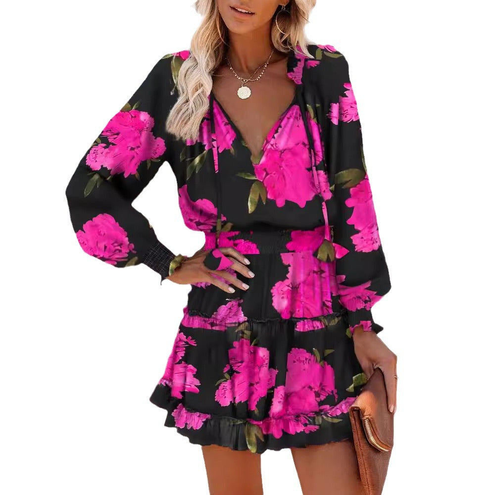 Short sleeve leisure dress for women with a playful design Lune London