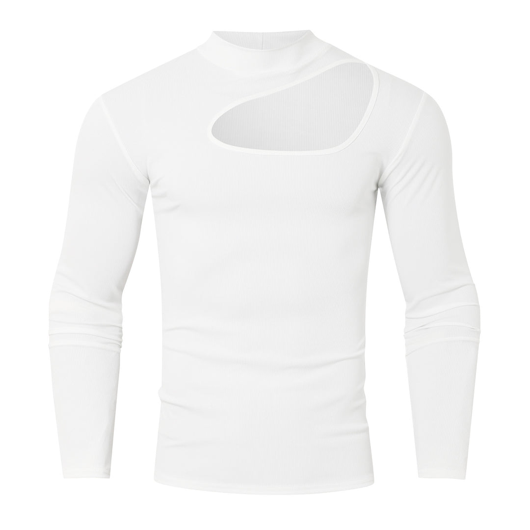 Long sleeve t-shirt for men with innovative neckline and breathable properties Lune London
