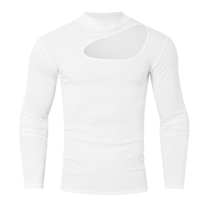 Long sleeve t-shirt for men with innovative neckline and breathable properties Lune London