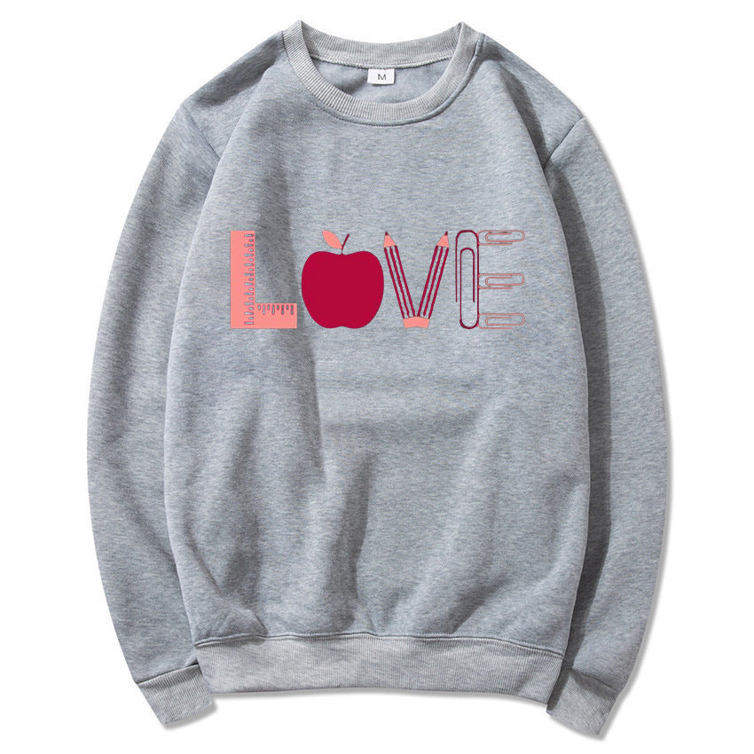 Sweat-shirt pour femmes avec motif créatif d'amour Chic & Stil