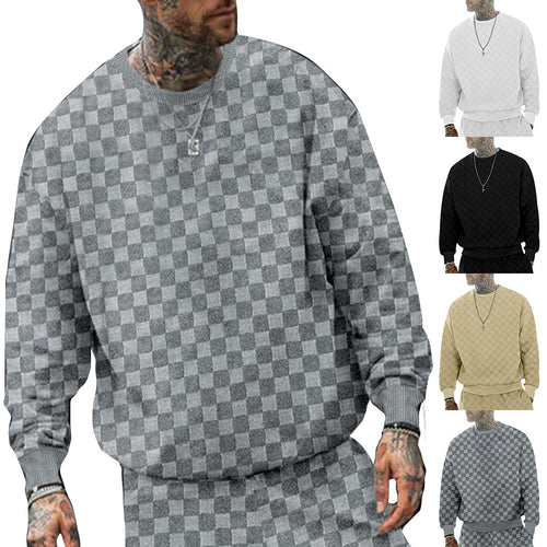 Oversized men's sweatshirt with textured pattern Lune London