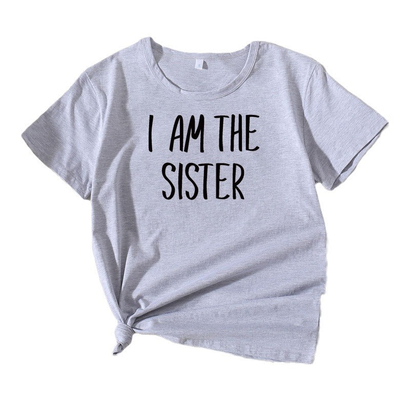 Women Leisure Sister T-shirt Statement Lune London