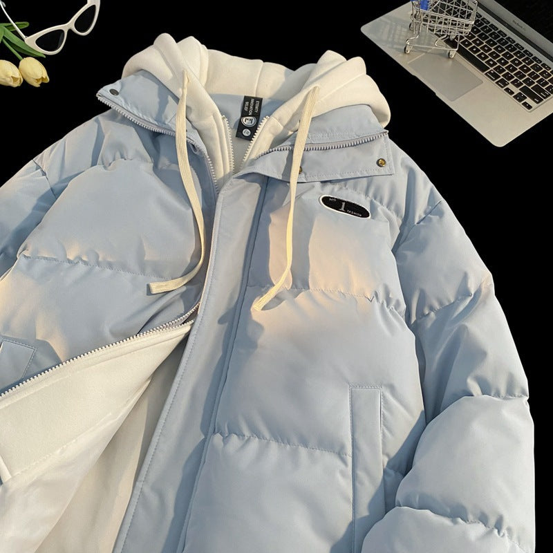 Ladies stylish quilted jacket with integrated hoodie Lune London