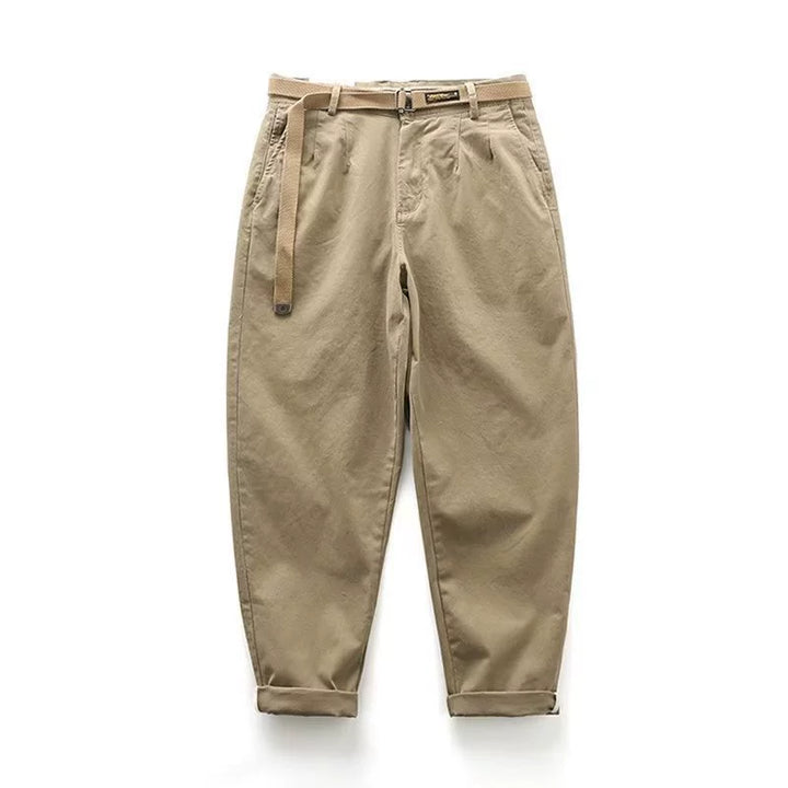 Men's Pleated Trousers Tapered