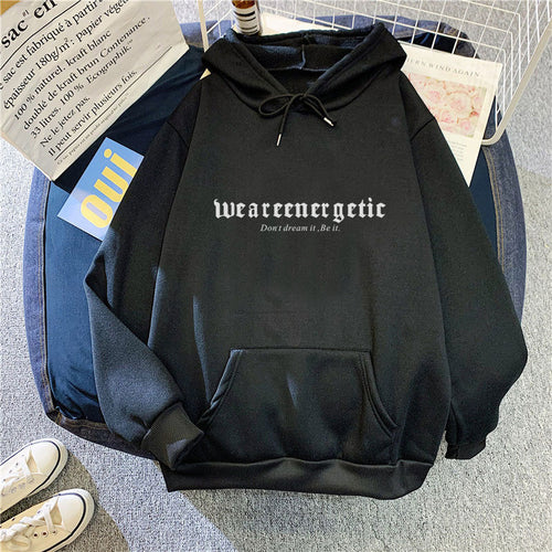 Women's hoodie with creative lettering and comfortable fit Chic & Style
