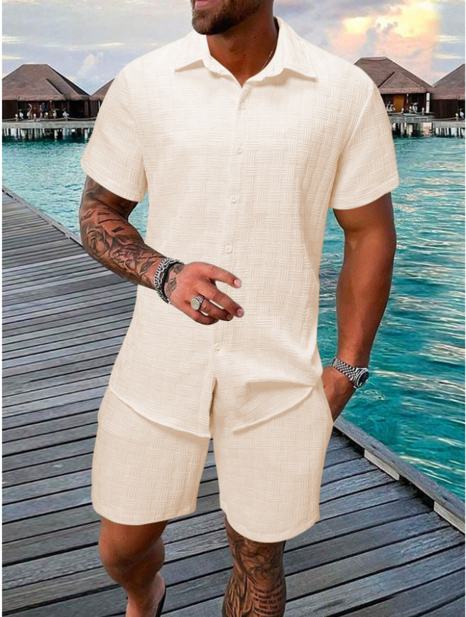 Men's Structured Short Sleeve Beach Outfit Lune London