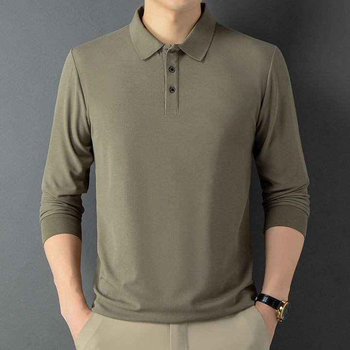 Breathable piqué polo shirt for men with elegant buttoning Lune London