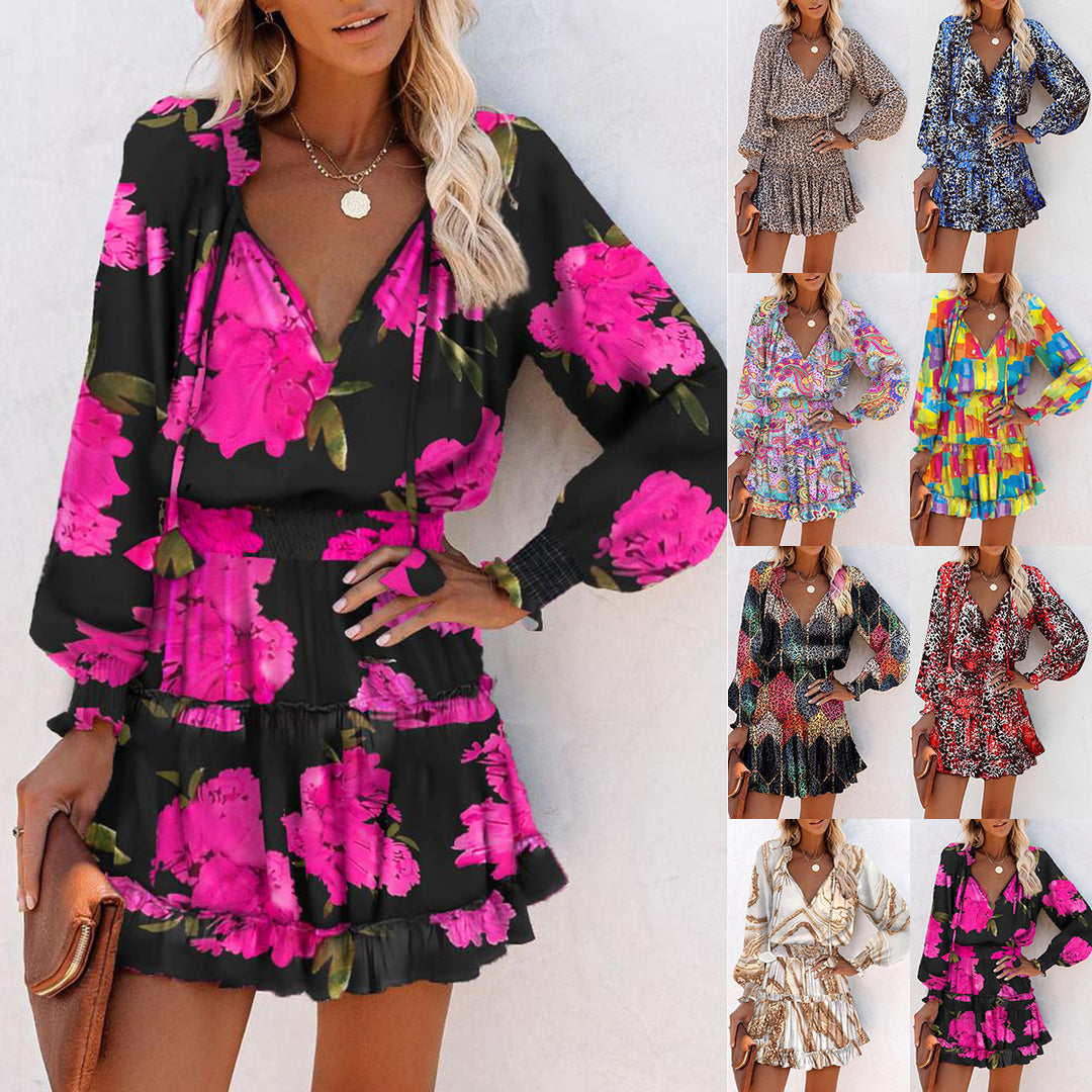 Short sleeve leisure dress for women with a playful design Lune London