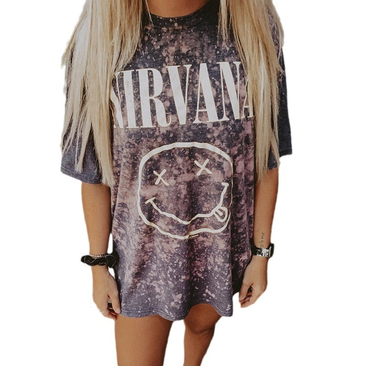 Ladies oversized T-shirt with a unique vintage design Lune London