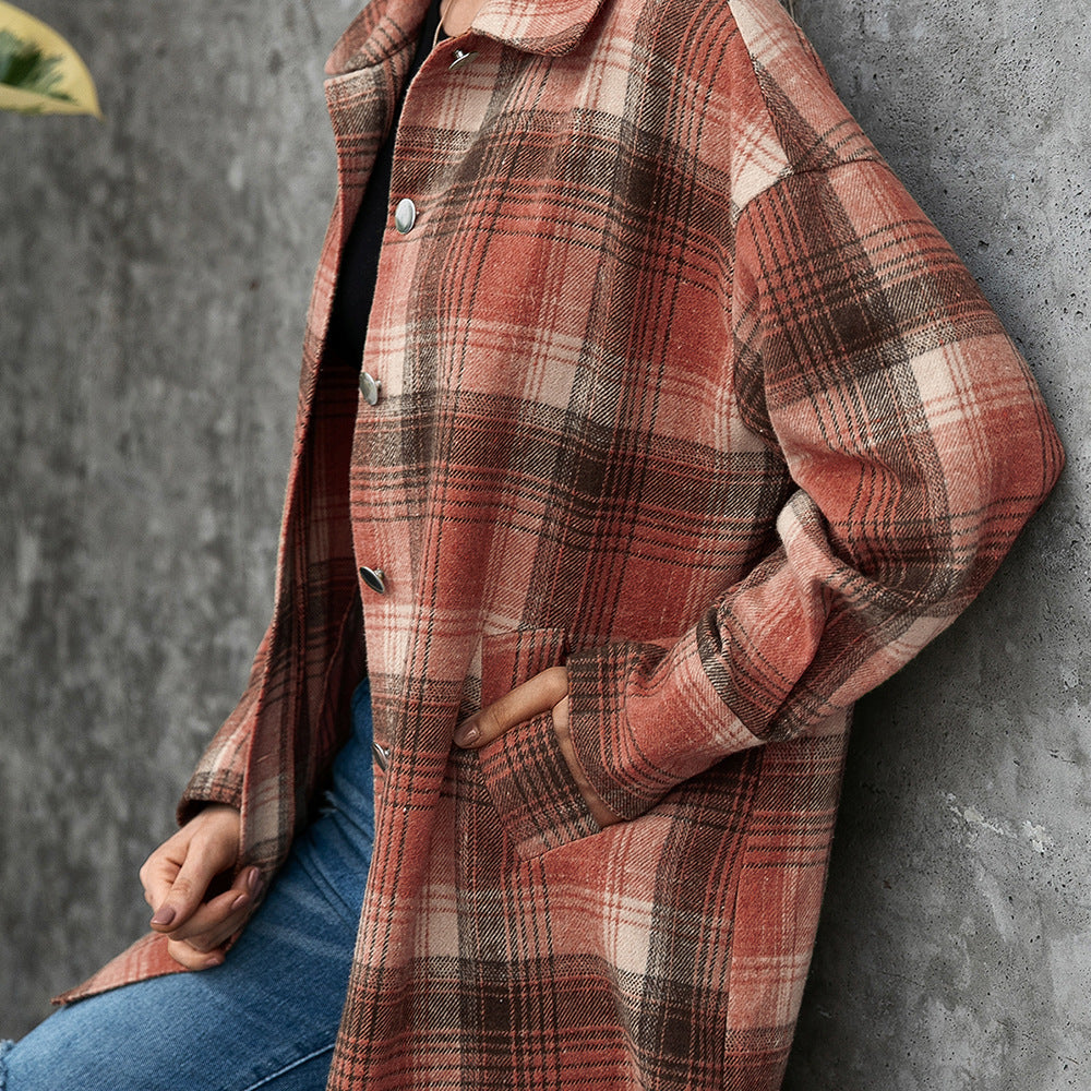Lune London Short Cut Plaid Shirt for Women