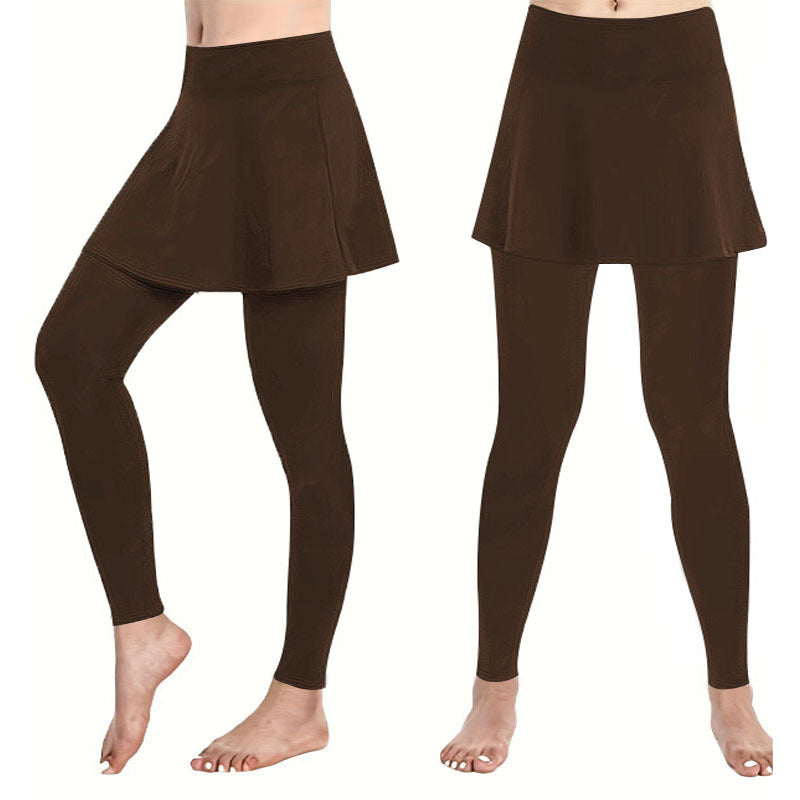 Leggings for women with a skirt-like lining and high waist Lune London