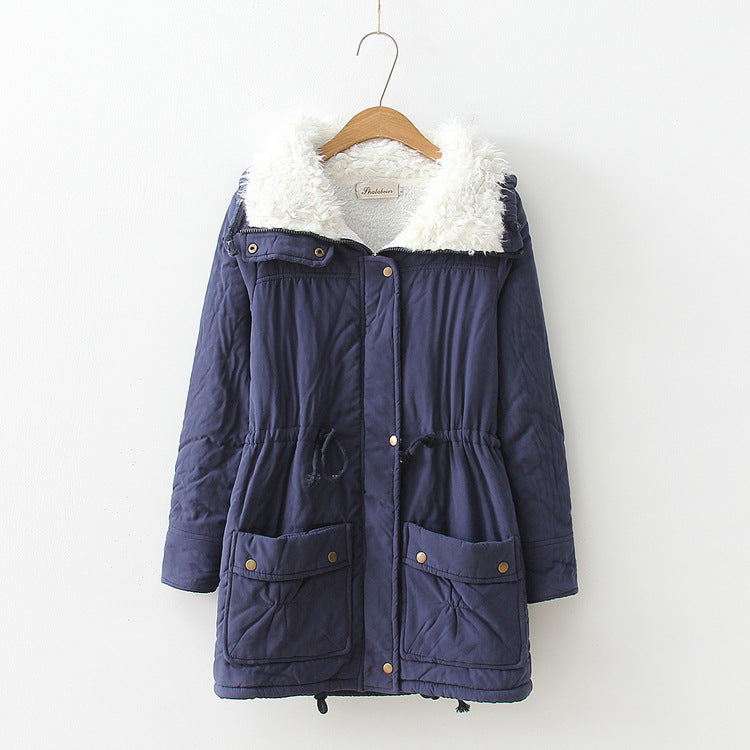 Casual quilted jacket for women with cozy lining and adjustable drawstring waist Lune London