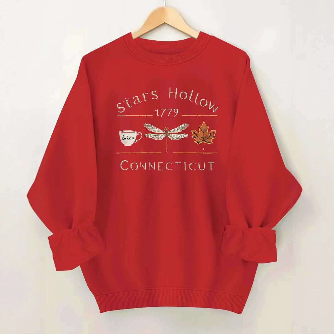 Sweat-shirt pour femmes avec un motif créatif de Stars Hollow Chic & Stil