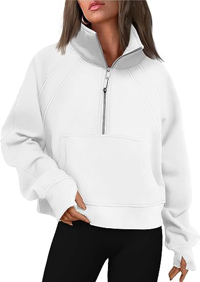 Ladies stylish half-zip sweatshirt Chic und Stil