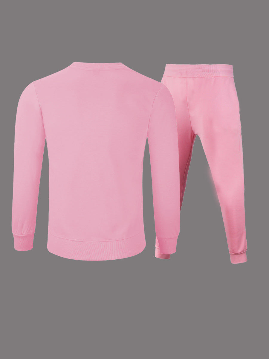 Women's sporty sweatshirt and jogging pants set with urban graphic print Lune London