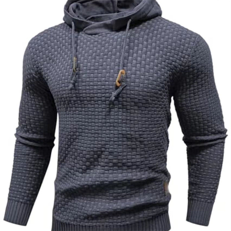 Men's hoodie with textured design Lune London