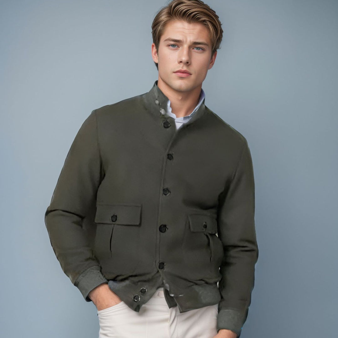 Casual and structured cotton jacket for men with practical pockets Lune London