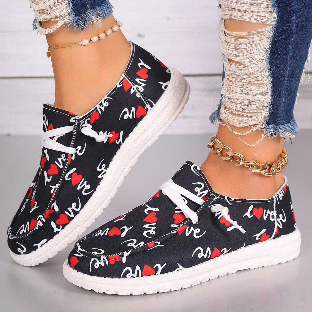 Slip-on sneakers for women with baseball pattern Lune London