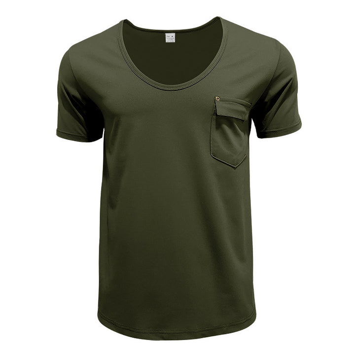 Breathable men's T-shirt with practical chest pocket Lune London