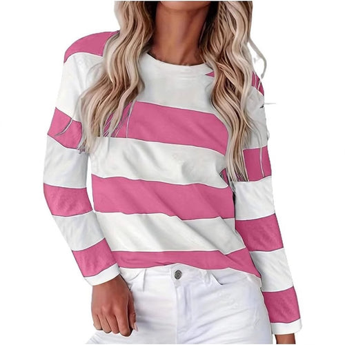 Women long striped t-shirt casual Lune London