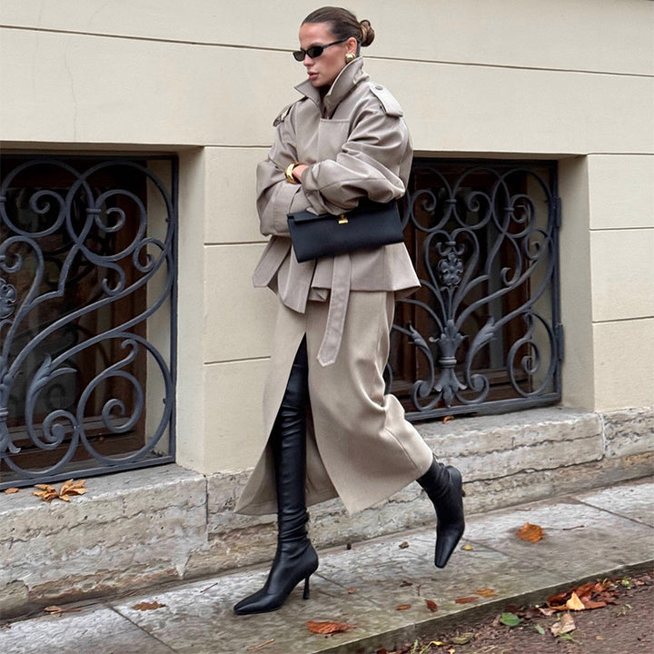 Chic and Stylish Women's Trendy Trench Coat