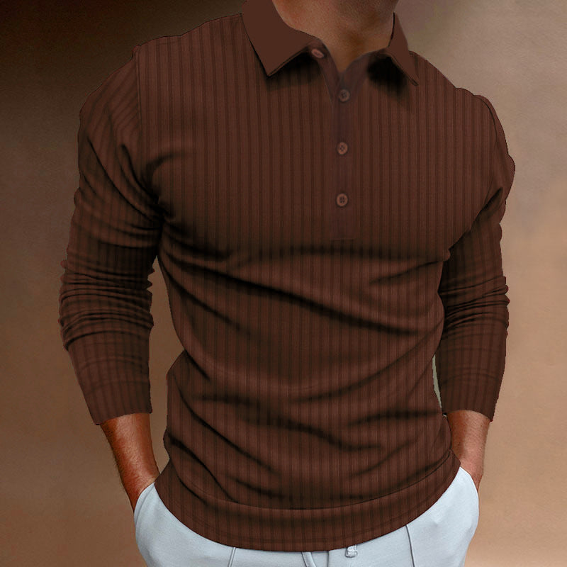 Men's Long Sleeve Polo Lune London