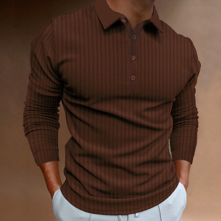 Men's Long Sleeve Polo Lune London