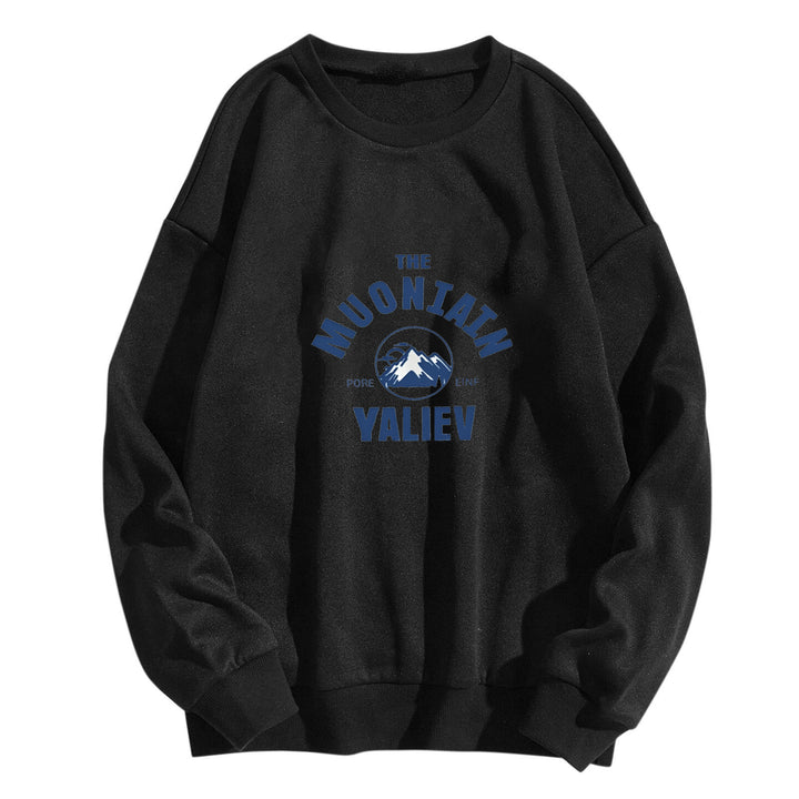 Women's cozy sweatshirt with front mountain motif Chic & Stil
