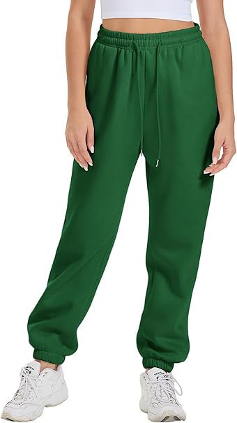 Casual pants for women with elastic waistband and side pockets Lune London