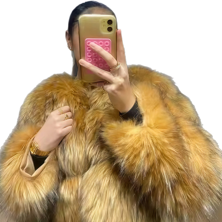 Ladies Lune London Faux Fur Jacket