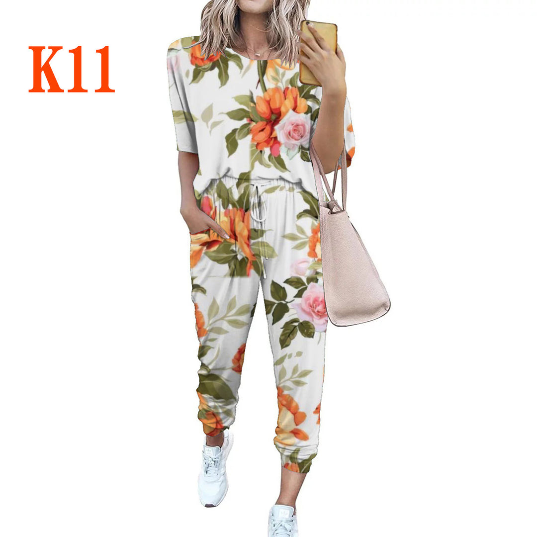 Ladies lightweight casual jumpsuit with a striking tie-dye pattern and practical pockets Lune London