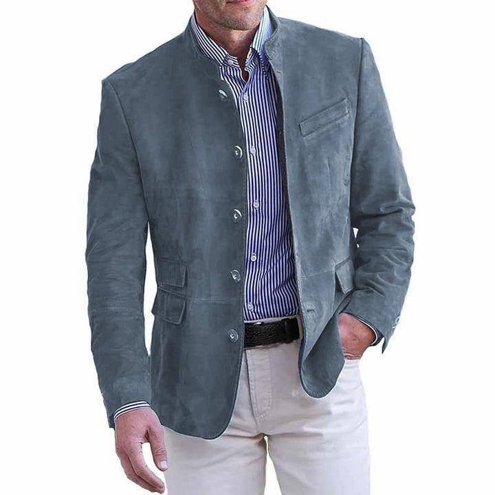 Elegant and stylish suit jacket for men made of high-quality leather Lune London