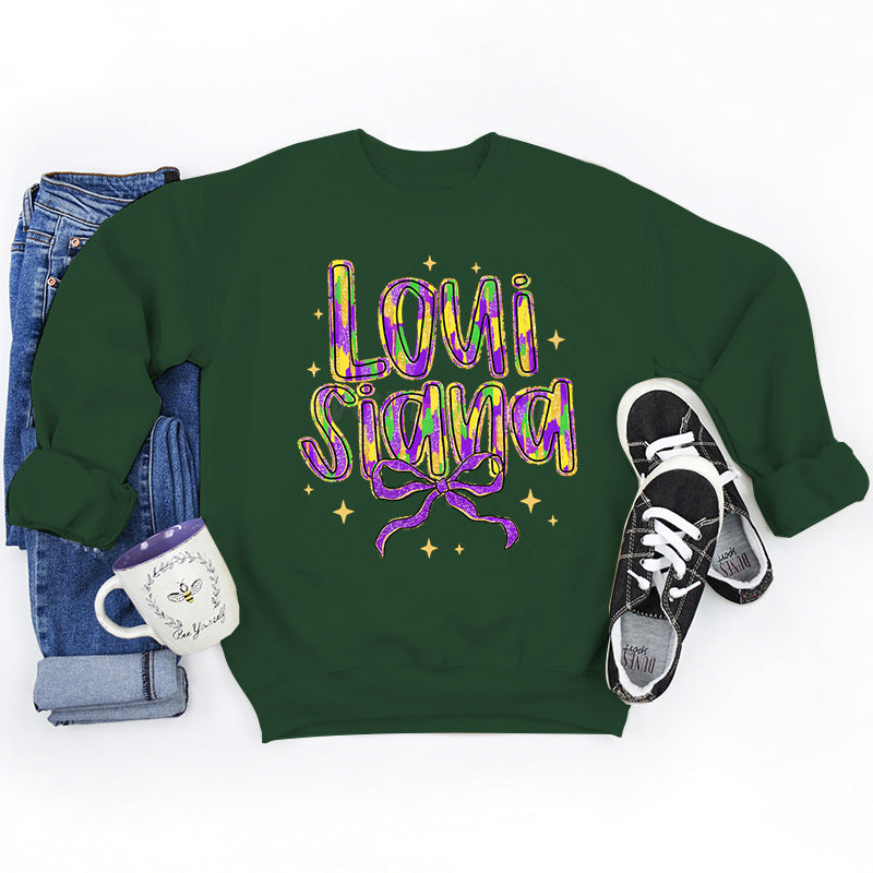 Sweatshirt pour femmes avec lettrage créatif et doublure intérieure douce Chic & Stil