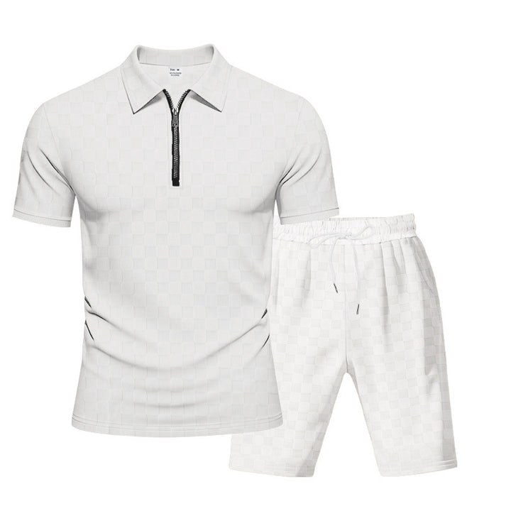 Men's Short Sleeve Sports Set with High-Quality Structured Design Lune London