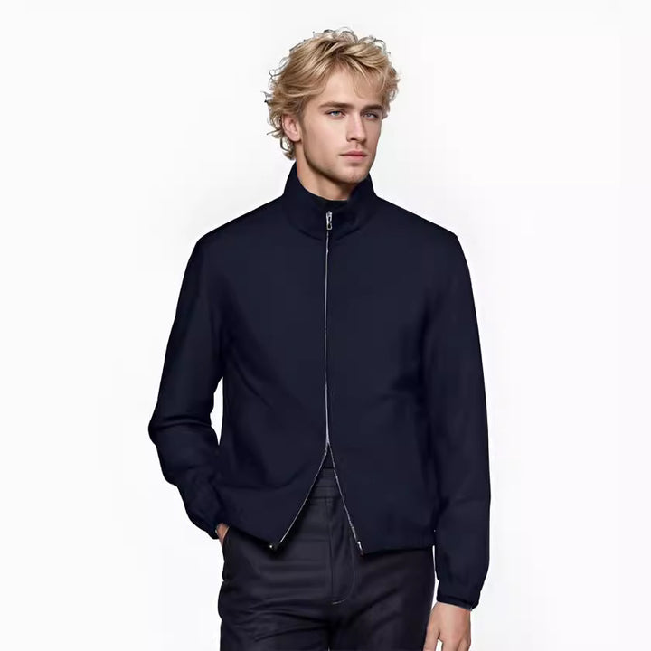 Lightweight transition jacket for men with high collar Lune London