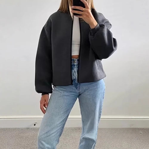 Women's sports jacket with zipper and relaxed fit Lune London